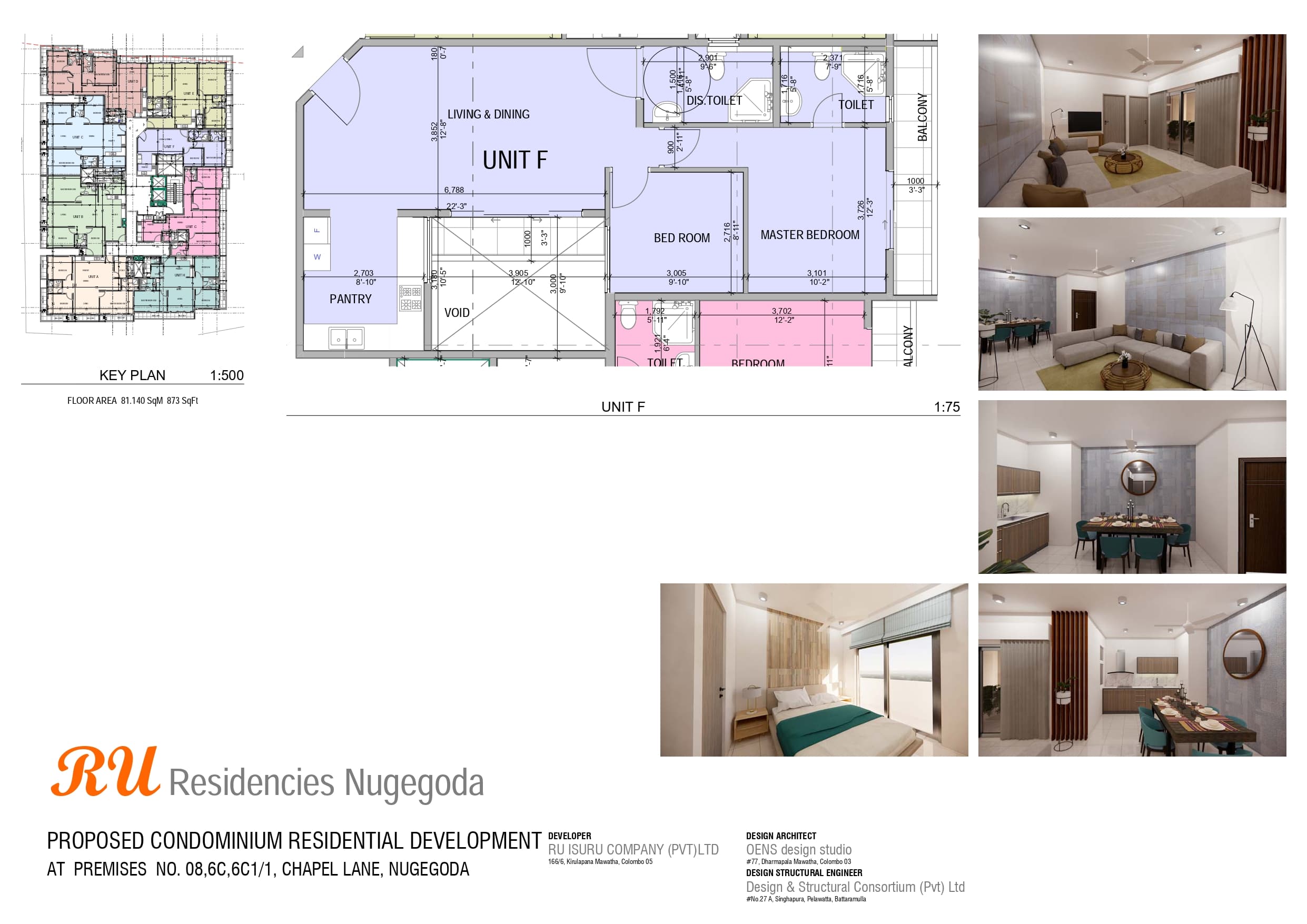 Type F floor plan - 1,350 sq. ft.